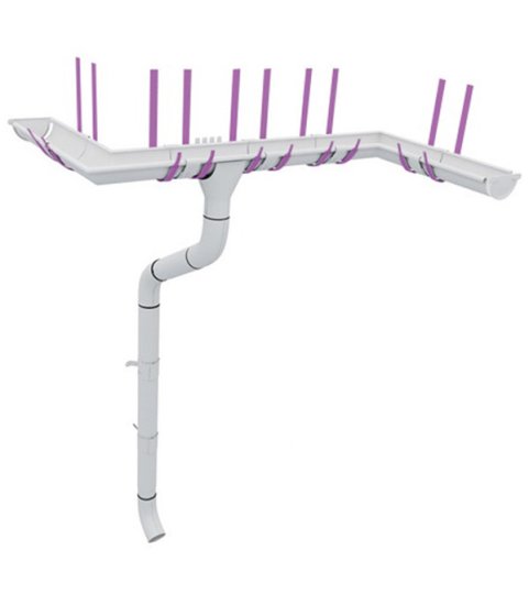 Кронштейн желоба Grand Line металлический d125 мм 210 мм красное вино RAL 3005