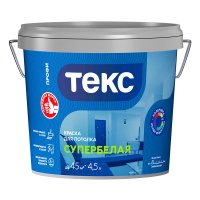 Краска для потолка Текс Профи супербелая 4,5 л