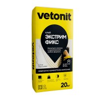 Клей для плитки/ керамогранита/ камня Vetonit Comfort Extreme Fix белый класс C2 TE S1 20 кг