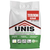 Штукатурка гипсовая Unis Теплон белая 5 кг
