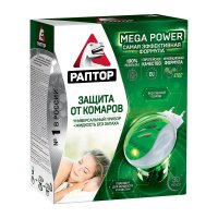 Средство для защиты от комаров фумигатор с жидкостью Раптор
