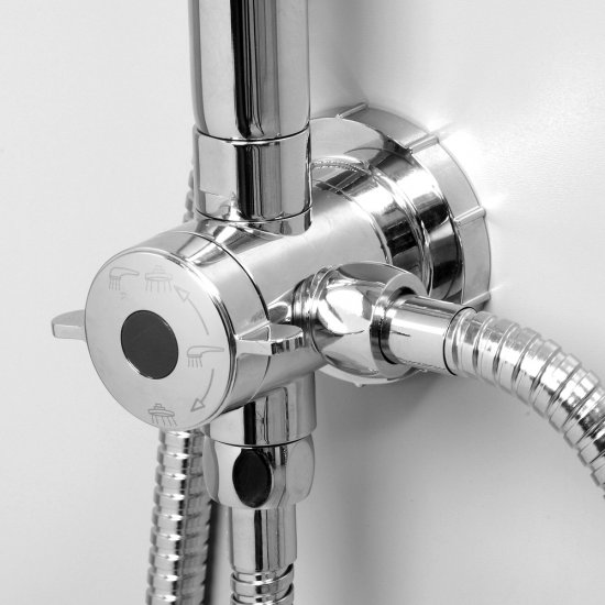 Душевой комплект WasserKraft с верхним душем с лейкой хром (A045)