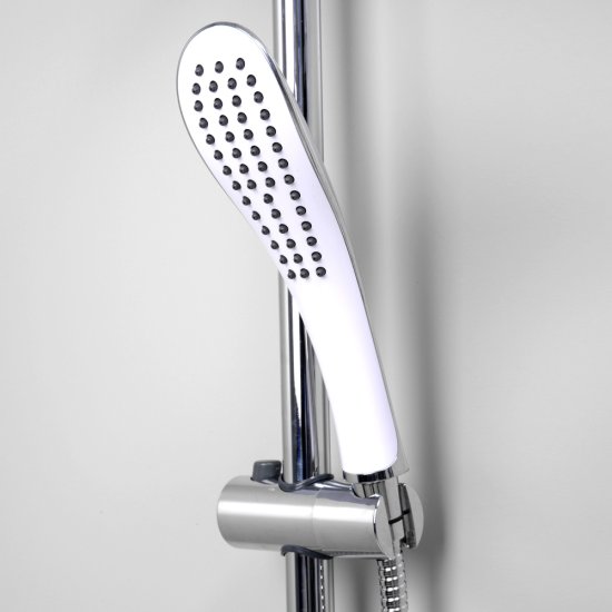 Душевой комплект WasserKraft с верхним душем с лейкой хром (A045)