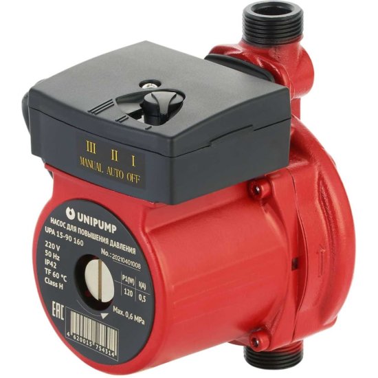 Циркуляционный насос для повышения давления UNIPUMP UPA 15-90 160