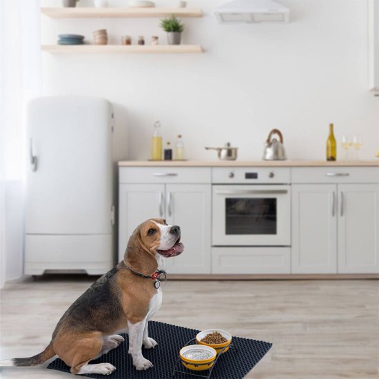 Коврик универсальный грязезащитный ЭВА Ромбы 68х48 см темно-синий