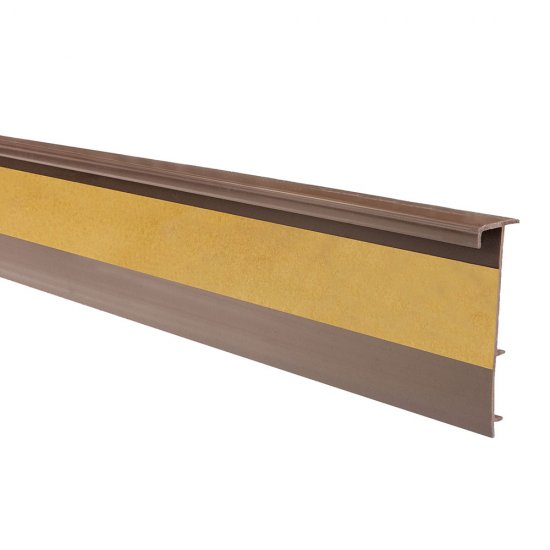 Плинтус ПВХ Salag 50 мм светло-коричневый 2500 мм под ковролин