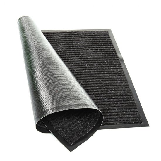 Коврик универсальный влаговпитывающий ПВХ Стандарт 60х40 см серый