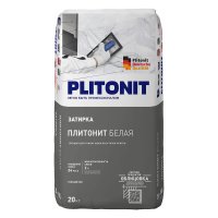 Затирка цементная Plitonit белая 20 кг