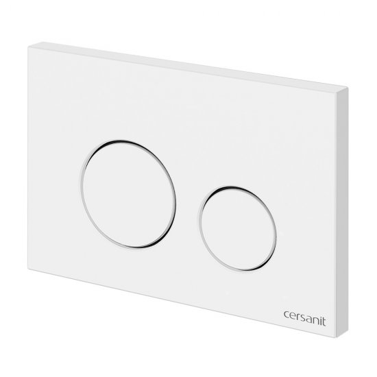Клавиша смыва для инсталляций Cersanit Twins белая (63526)