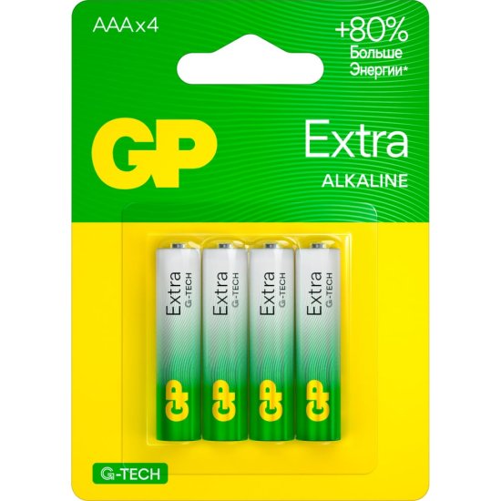 Алкалиновые батарейки GP Extra Alkaline