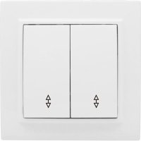 Проходной двухклавишный выключатель EKF Минск Basic