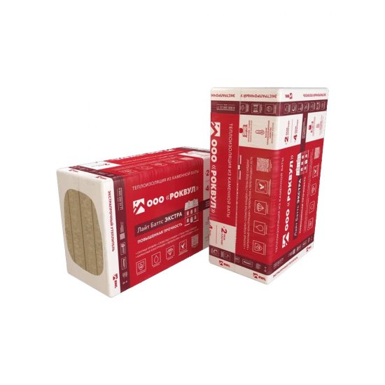 Утеплитель Роквул Лайт Баттс Экстра 100х600х1000 мм 2,4 кв.м