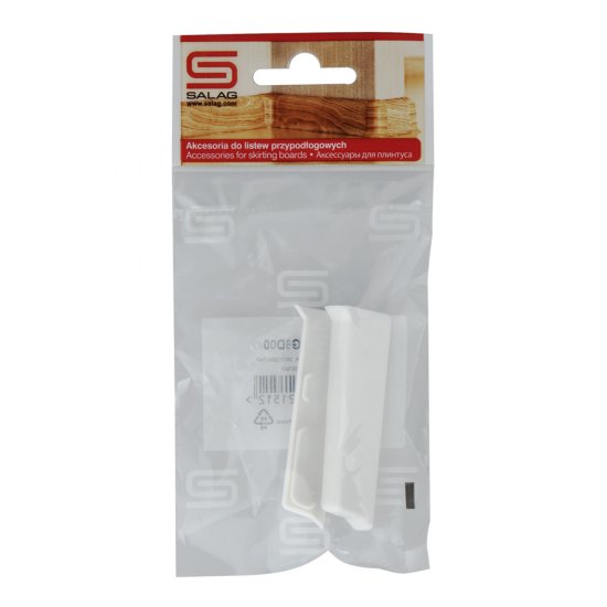 Заглушка торцевая Salag NG 62 мм белый левая-правая (2 шт.)