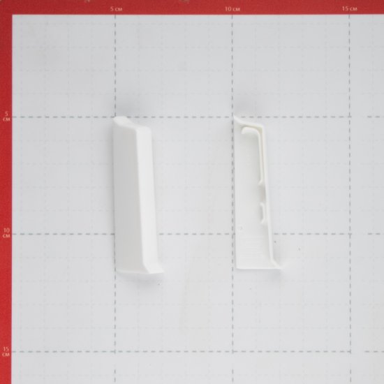 Заглушка торцевая Salag NG 62 мм белый левая-правая (2 шт.)