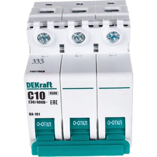 Автомат DEKraft ВА101-3P-010A-C