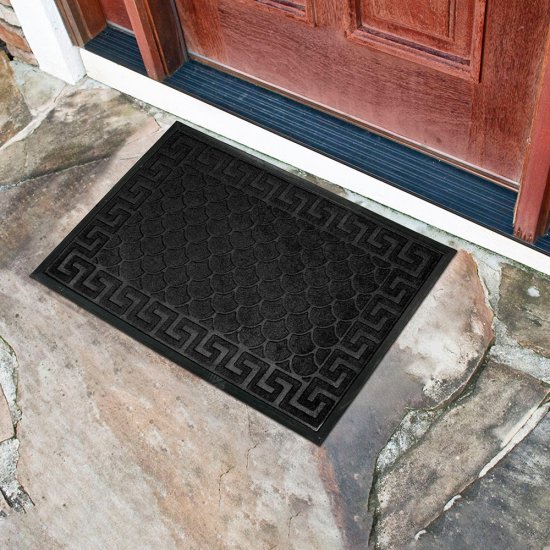 Коврик противоскользящий Афины 40х60 см влаговпитывающий черный