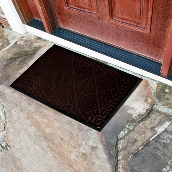 Коврик противоскользящий Родорс 60х90 см влаговпитывающий коричневый