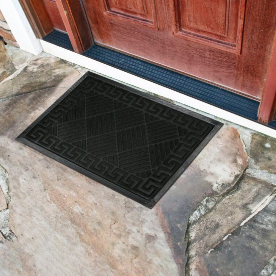 Коврик противоскользящий Родорс 40х60 см влаговпитывающий черный