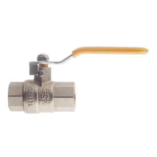 Кран шаровой газовый Valtec 1/2 ВР(г) х 1/2 ВР(г) ручка (VT.271.N.04)