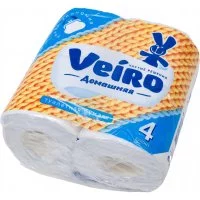 Бытовая двухслойная бумага VEIRO Домашняя