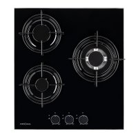 Варочная панель газовая Krona Felice 45 3 конфорки черная