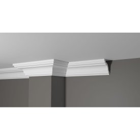 Ударопрочный влагостойкий потолочный карниз под покраску Decor-Dizayn DD44