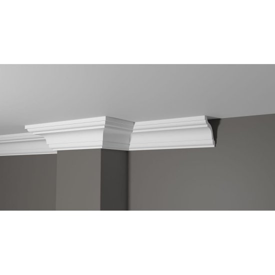 Ударопрочный влагостойкий потолочный карниз под покраску Decor-Dizayn DD44