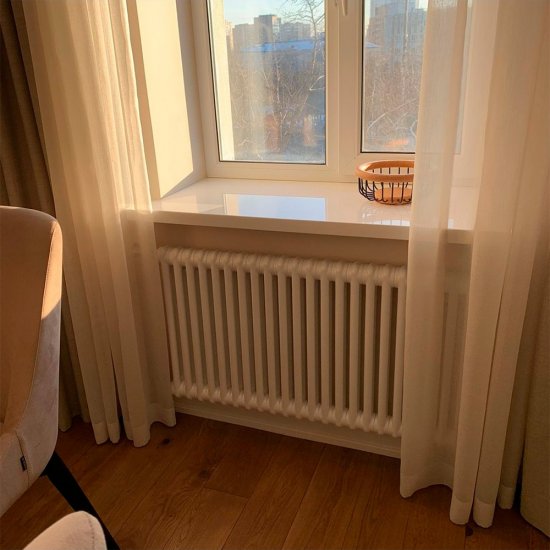 Радиатор стальной трубчатый Irsap Tesi 2 567х1260 мм 3/4 28 секций боковое подключение белый