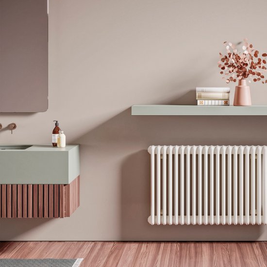 Радиатор стальной трубчатый Irsap Tesi 3 567х900 мм 1/2 20 секций нижнее подключение белый