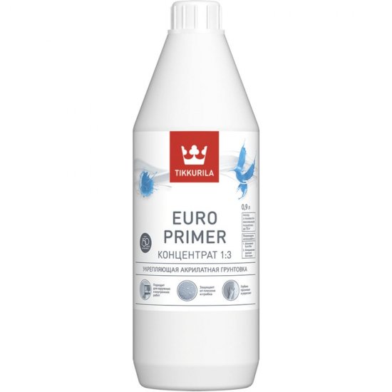 Акрилатная грунтовка Tikkurila EURO PRIMER