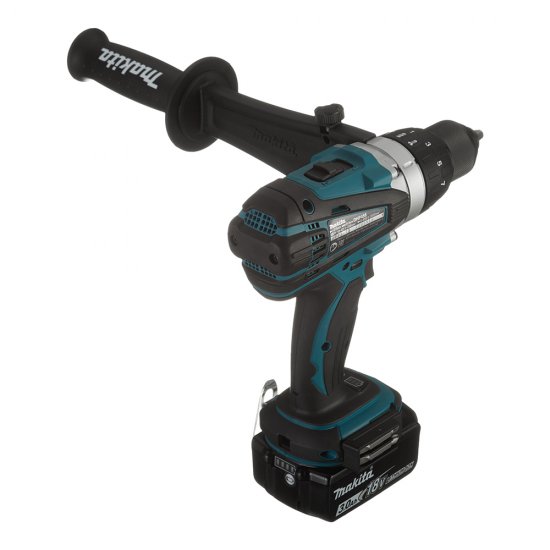 Дрель-шуруповерт ударная аккумуляторная Makita LXT DHP458RFE 18 В 3 Ач Li-Ion 2 АКБ и ЗУ (DHP458RFE)