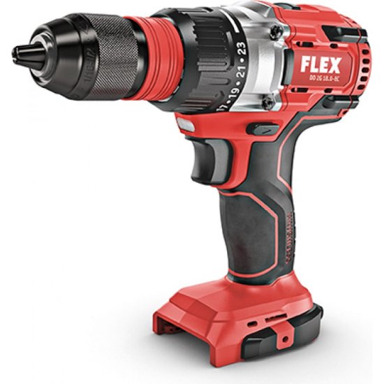 Двухскоростная аккумуляторная дрель-шуруповерт FLEX DD 2G 18.0-EC C