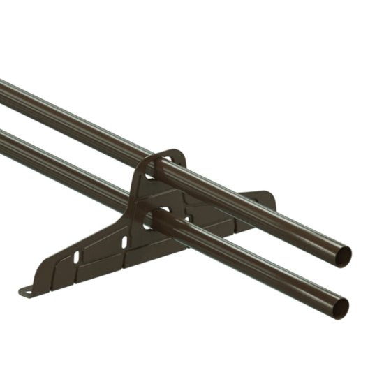 Снегозадержатель трубчатый круглый Вегасток VegaStyle 3 м темно-коричневый RAL 8019