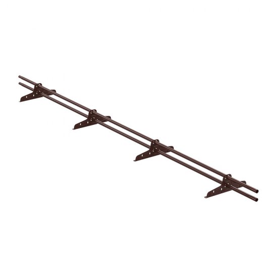 Снегозадержатель трубчатый круглый Вегасток VegaStyle 3 м коричневый RAL 8017