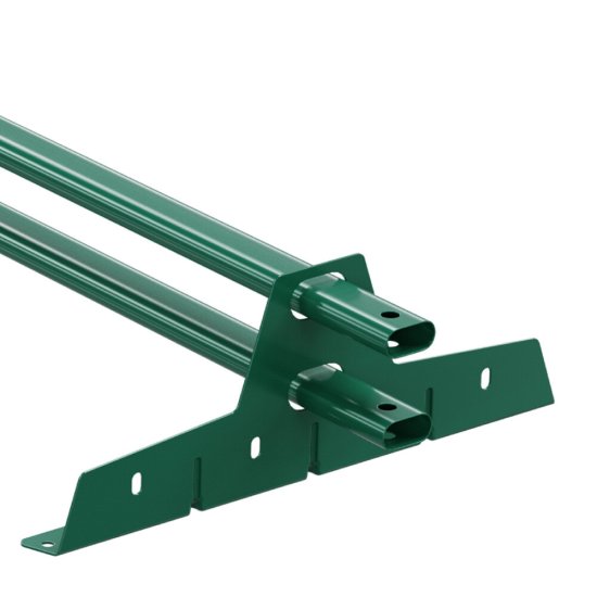 Снегозадержатель трубчатый овальный Вегасток VegaLux 3 м зеленый RAL 6005