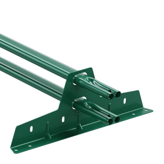 Снегозадержатель трубчатый овальный Вегасток VegaLux 3 м зеленый RAL 6005