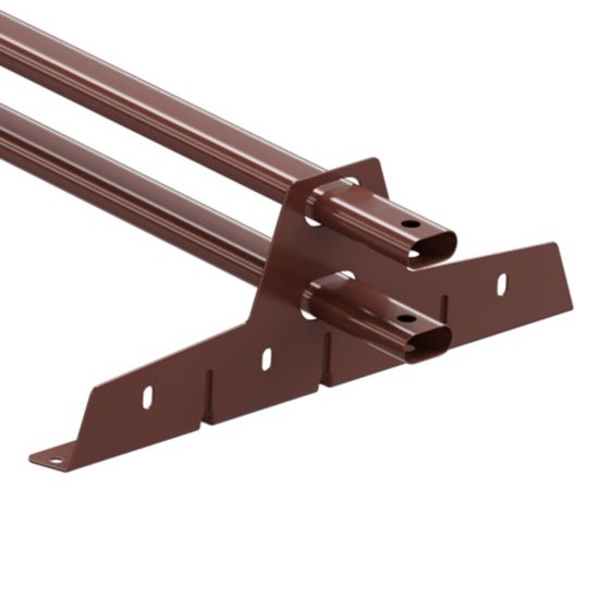 Снегозадержатель трубчатый овальный Вегасток VegaLux 3 м коричневый RAL 8017