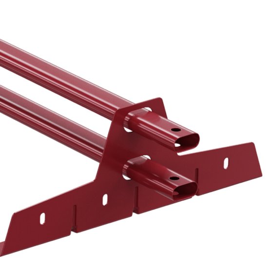 Снегозадержатель трубчатый овальный Вегасток VegaLux 3 м красное вино RAL 3005