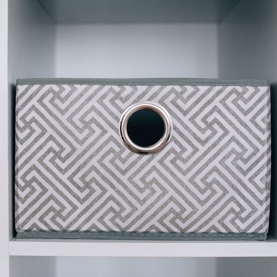 Короб для хранения Орнамент 280х280х180 мм серый