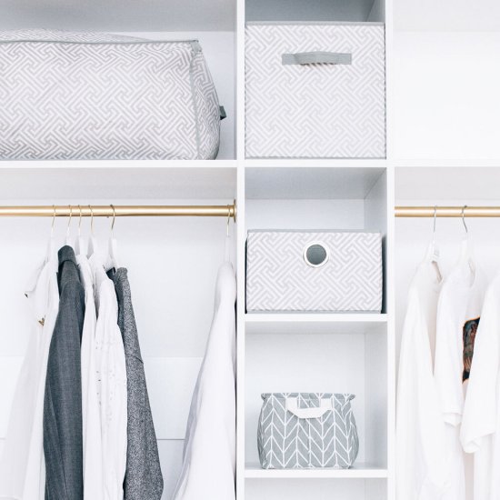 Короб для хранения Орнамент 280х280х180 мм серый