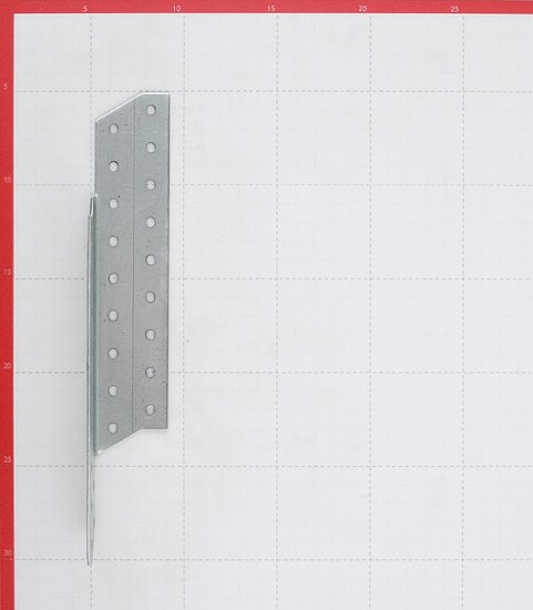 Держатель балки левый оцинкованный 250х40х40х2 мм