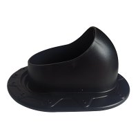 Проходной элемент Поливент для готовой кровли из гибкой черепицы черный RAL 9005