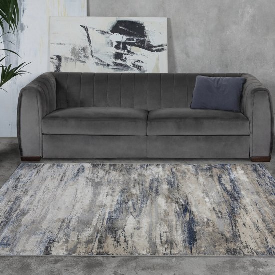 Ковер 1,6х2,3 м прямоугольный Aster бежево-голубой