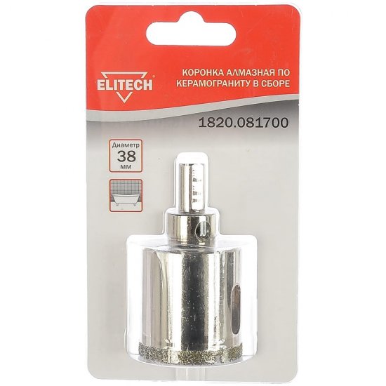Коронка Elitech 1820.081700