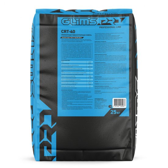 Ремсостав Glims Pro CRT-40 тиксотропный 25 кг