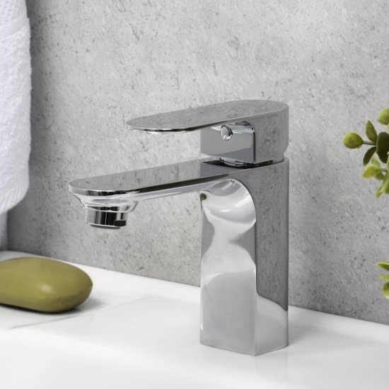 Смеситель для раковины WasserKraft Dinkel хром однорычажный (5803)