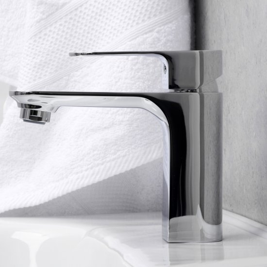 Смеситель для раковины WasserKraft Dinkel хром однорычажный (5803)