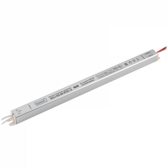 Светодиодный драйвер для лайтбокса General Lighting Systems GDLI-SS-60-IP20-12