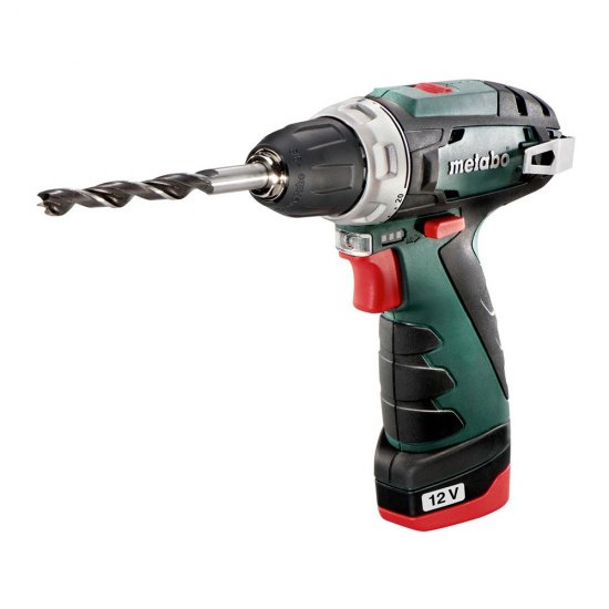 Дрель-шуруповерт аккумуляторная Metabo PowerMaxx BS Basic 12В 2Ач Li-Ion 2 АКБ и ЗУ (600984500)