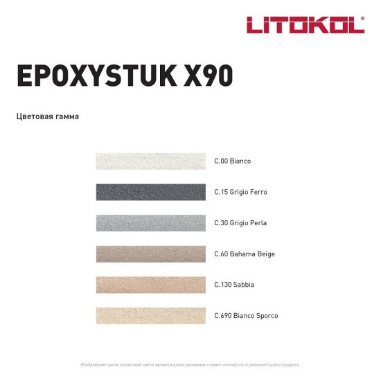 Затирка эпоксидная Litokol EpoxyStuk X90 c.15 серый 10 кг